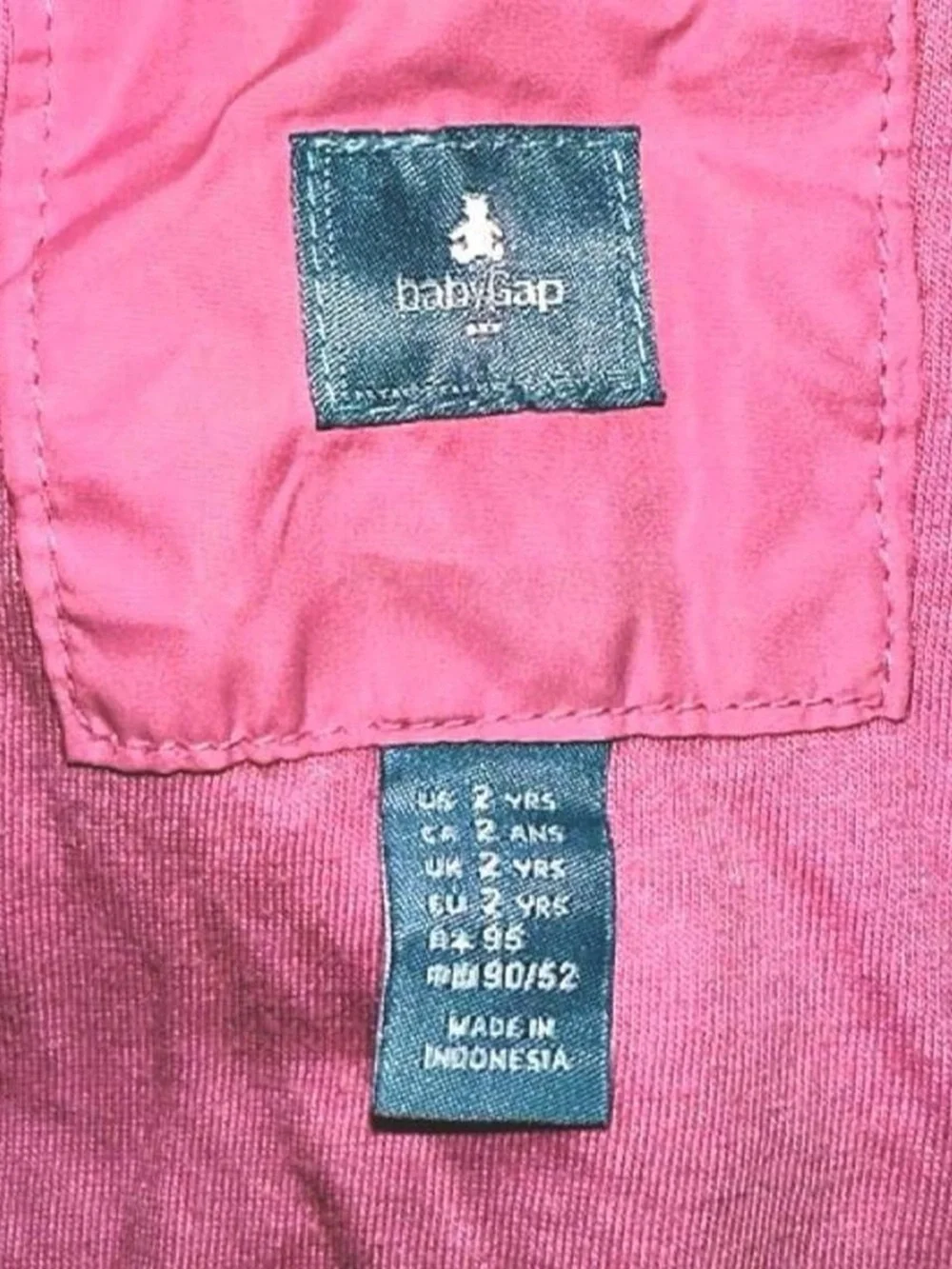 BABY GAP Pink Quilted Peter Pan Collar Puffer Jacket